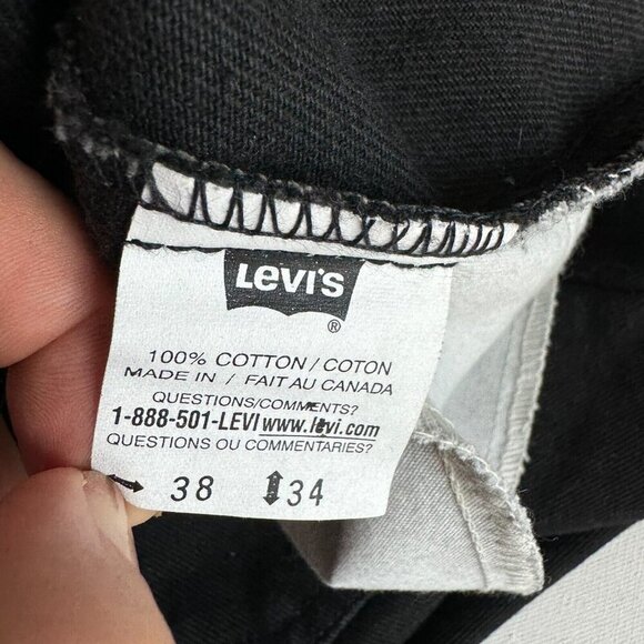 Vintage Black Denim Orange tab  Men's Jeans 38" X 34" - Picture 7 of 8